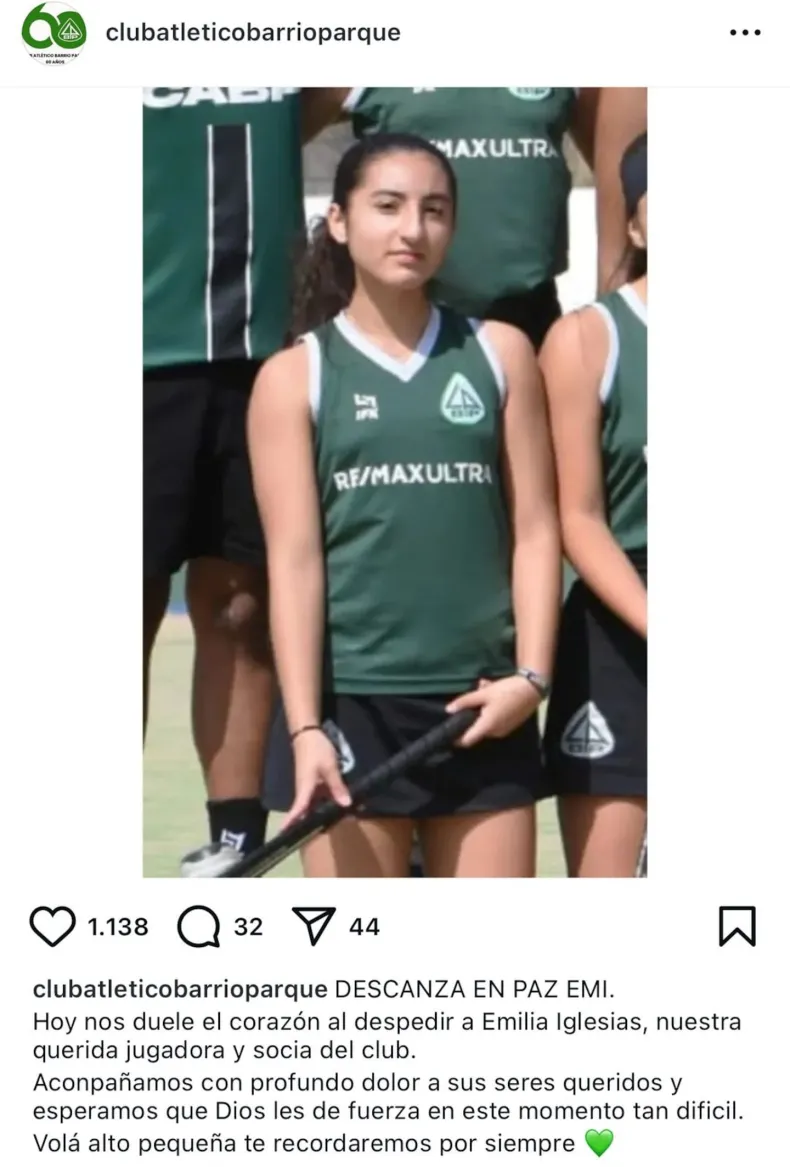 el pesame del club de Emi