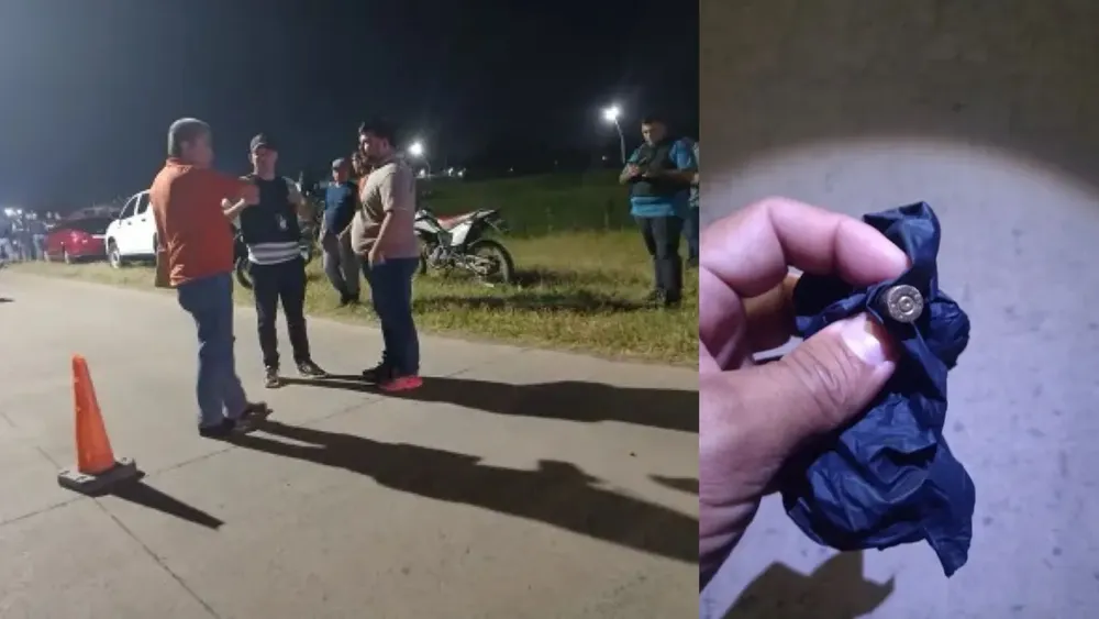 Un policía espantó a los motochorros con su arma
