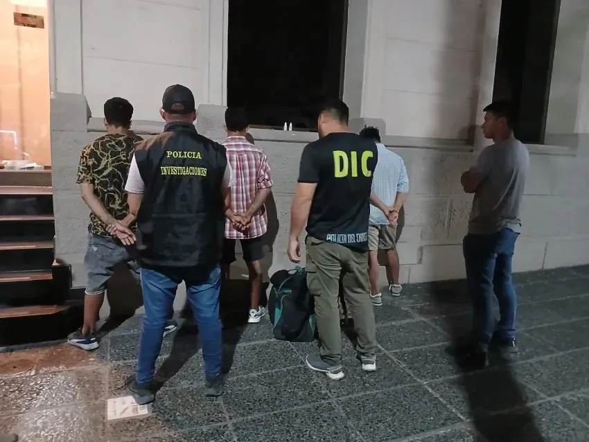 detenidos por robo a hotel