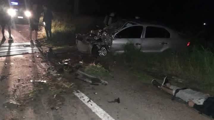 choque entre un automóvil y una locomotora