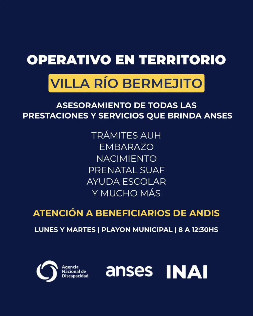 operativo en territorio