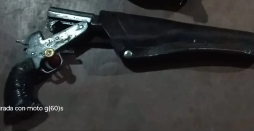 la pistola con la que ocurrio el accidente