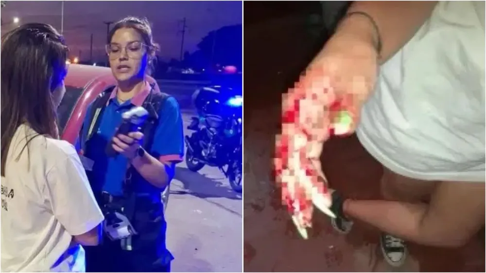 la atraparon manejando borracha y destrozó la comisaria 