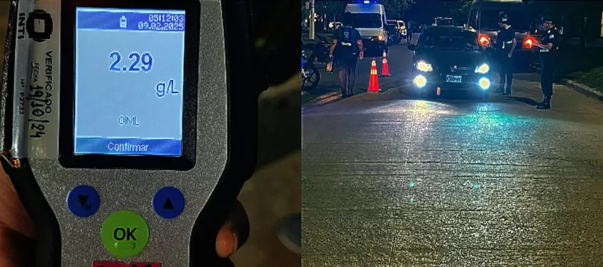 estaba borracho e intento evadir el control pero lo atraparon