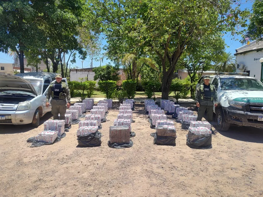 Incautan 19.780 paquetes de cigarrillos a orillas del Río Bermejo