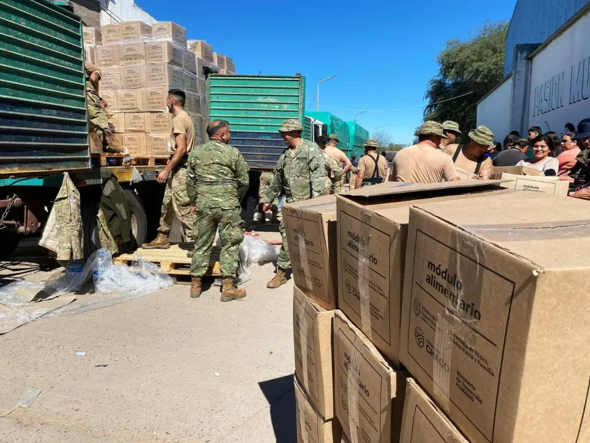 llevarán módulos alimentarios y agua a familias de El Impenetrable