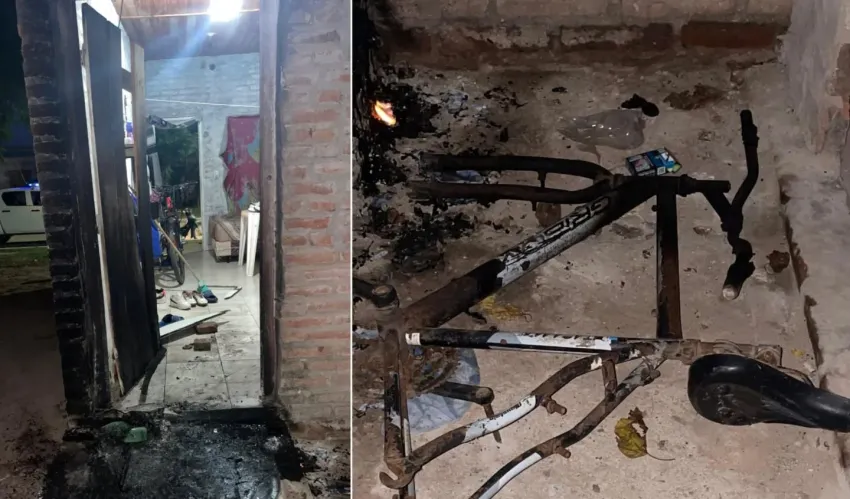 detuvieron a un hombre que incendió la bicicleta de su sobrino tras una discusión familiar