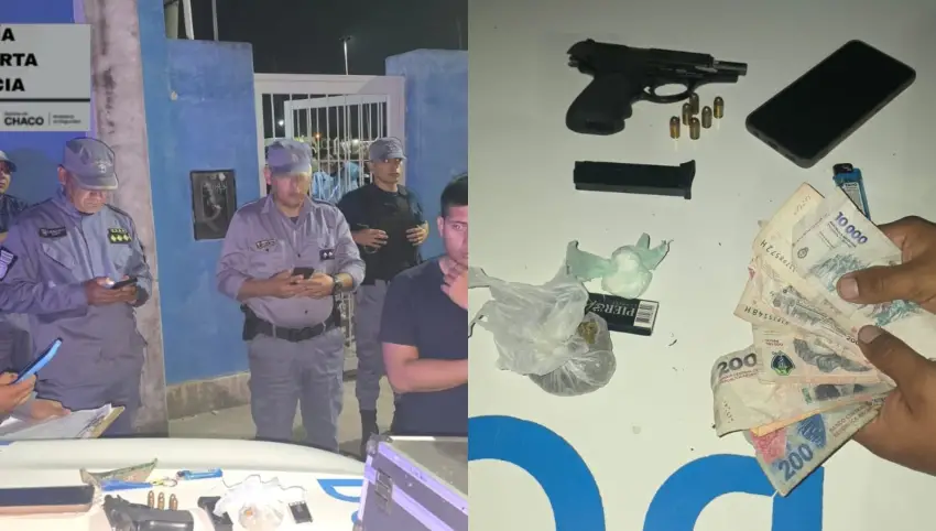 intentó ingresar armado a un evento y terminó detenido con cocaína y marihuana