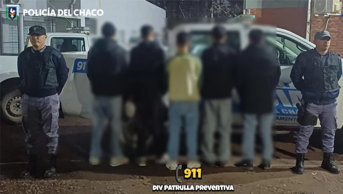 5 detenidos
