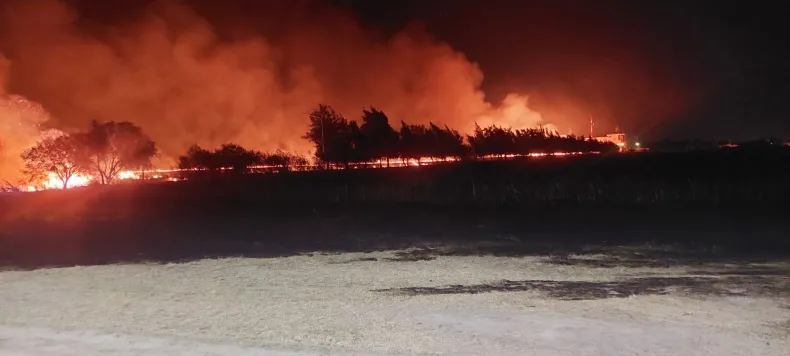 incendio en zona del aeropuerto de Resistencia