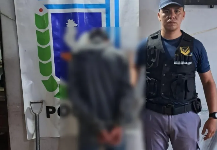 El presunto autor quedó detenido.