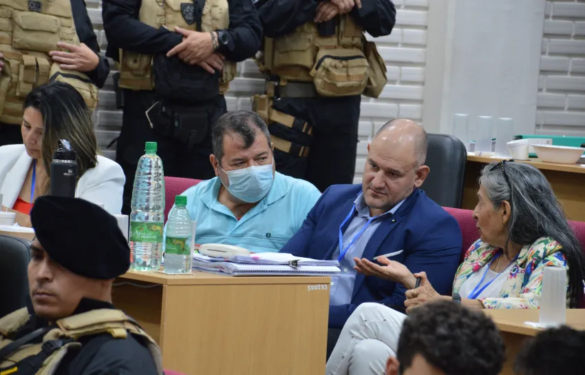 Emerenciano Sena junto a Ricardo Osuna.