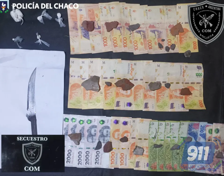 drogas y arma