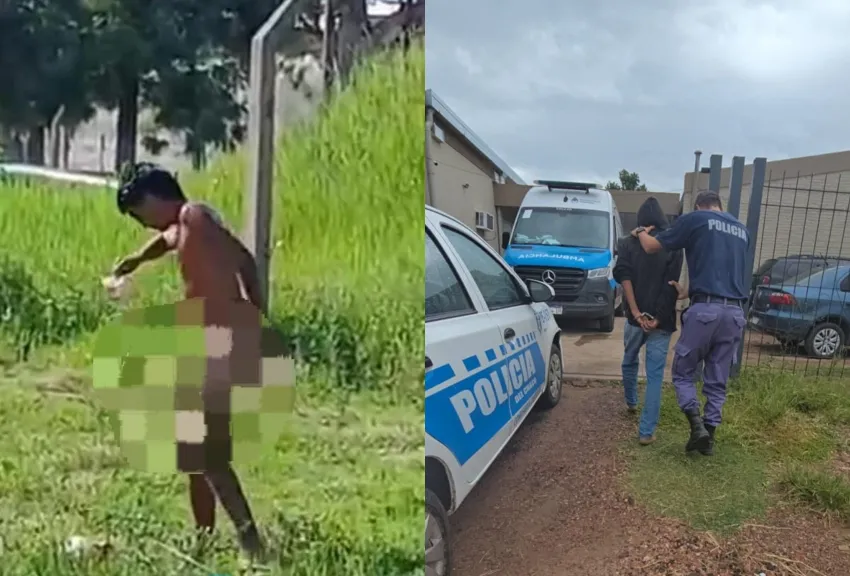 Detuvieron a un joven por exhibir sus partes íntimas en la vía pública